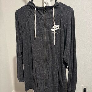 Nike Grey Full-Zip Hoodie